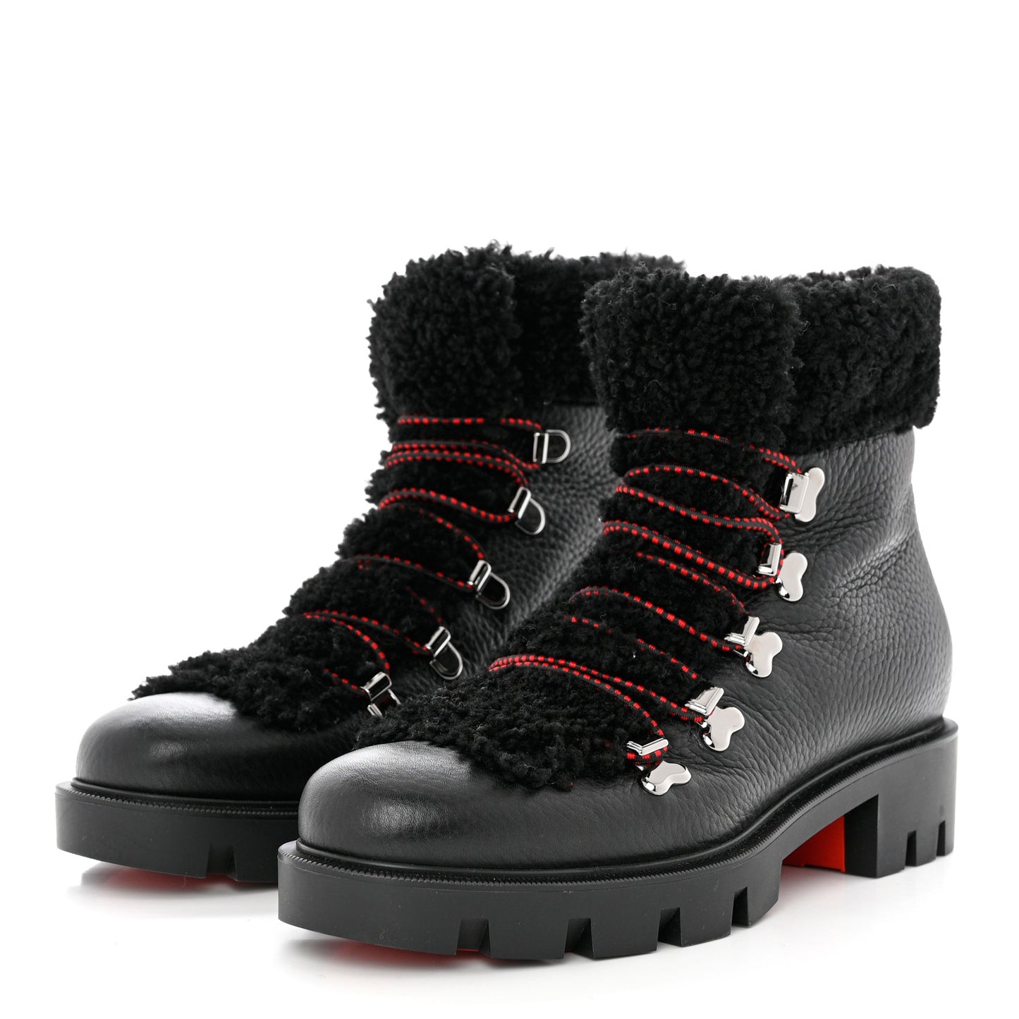 Calfskin Shearling Edelvizir Desert Boots 39 Black