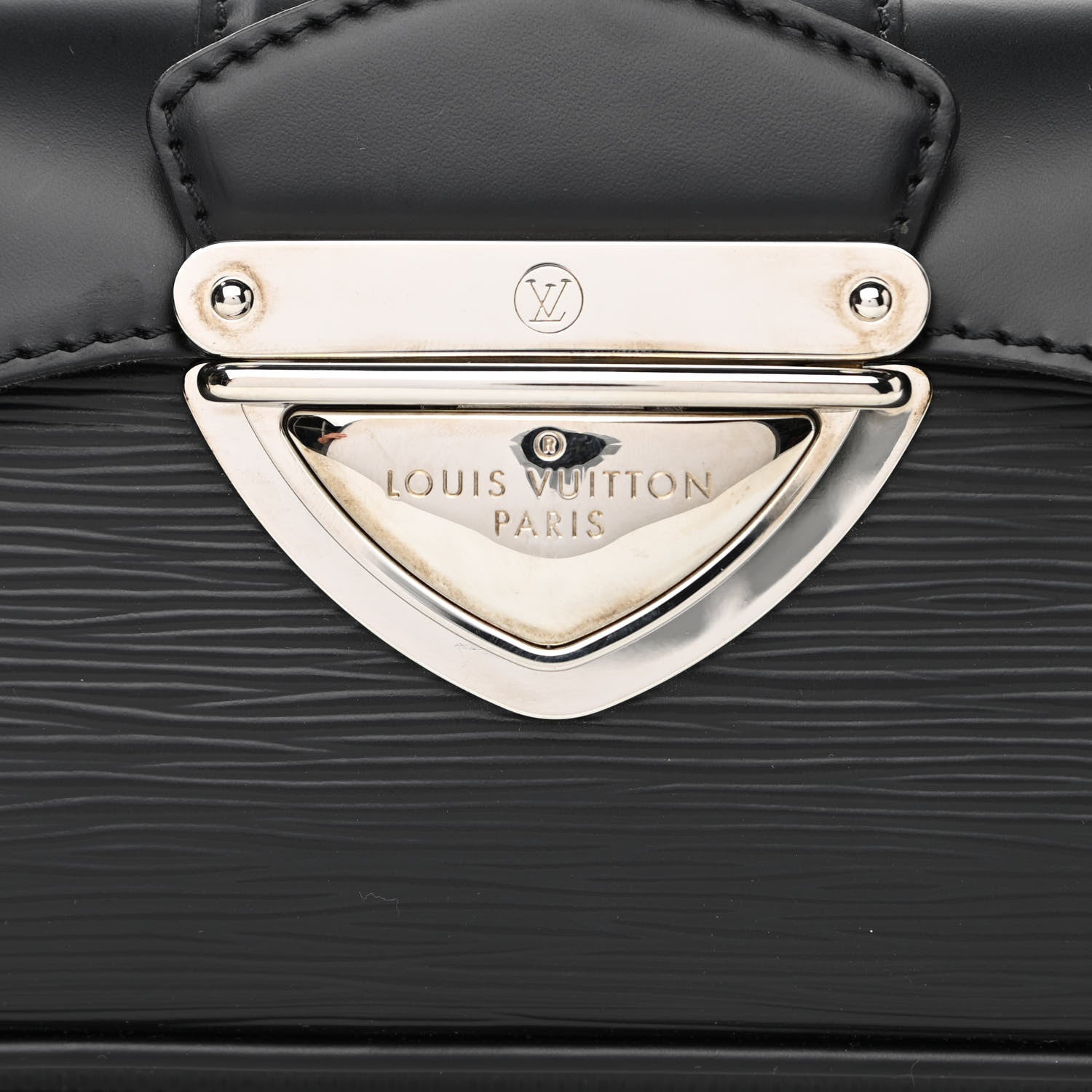 Louis Vuitton Epi Montaigne Clutch Black 7 of 9