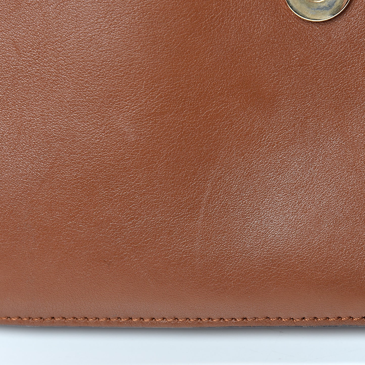 Suede Calfskin Small Faye Shoulder Bag Tobacco