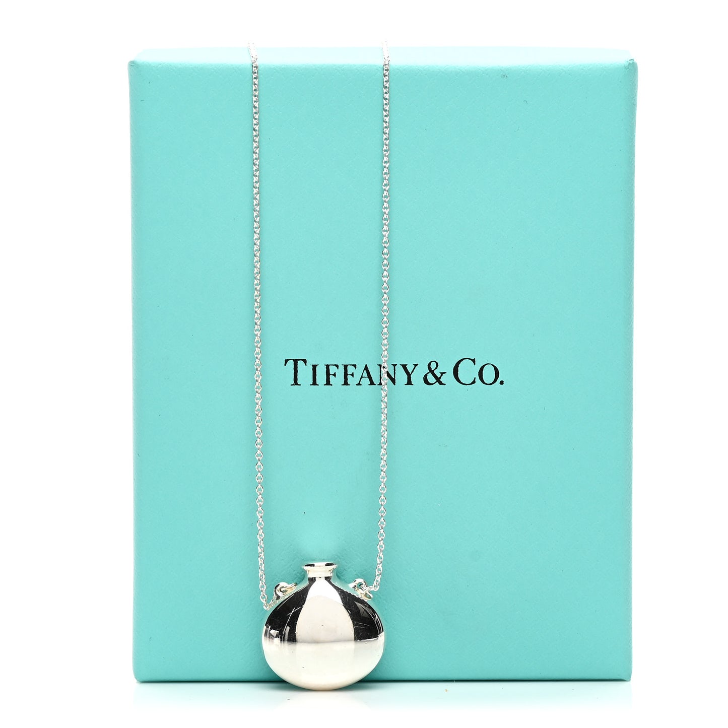 Sterling Silver Small Elsa Peretti Bottle Pendant Necklace
