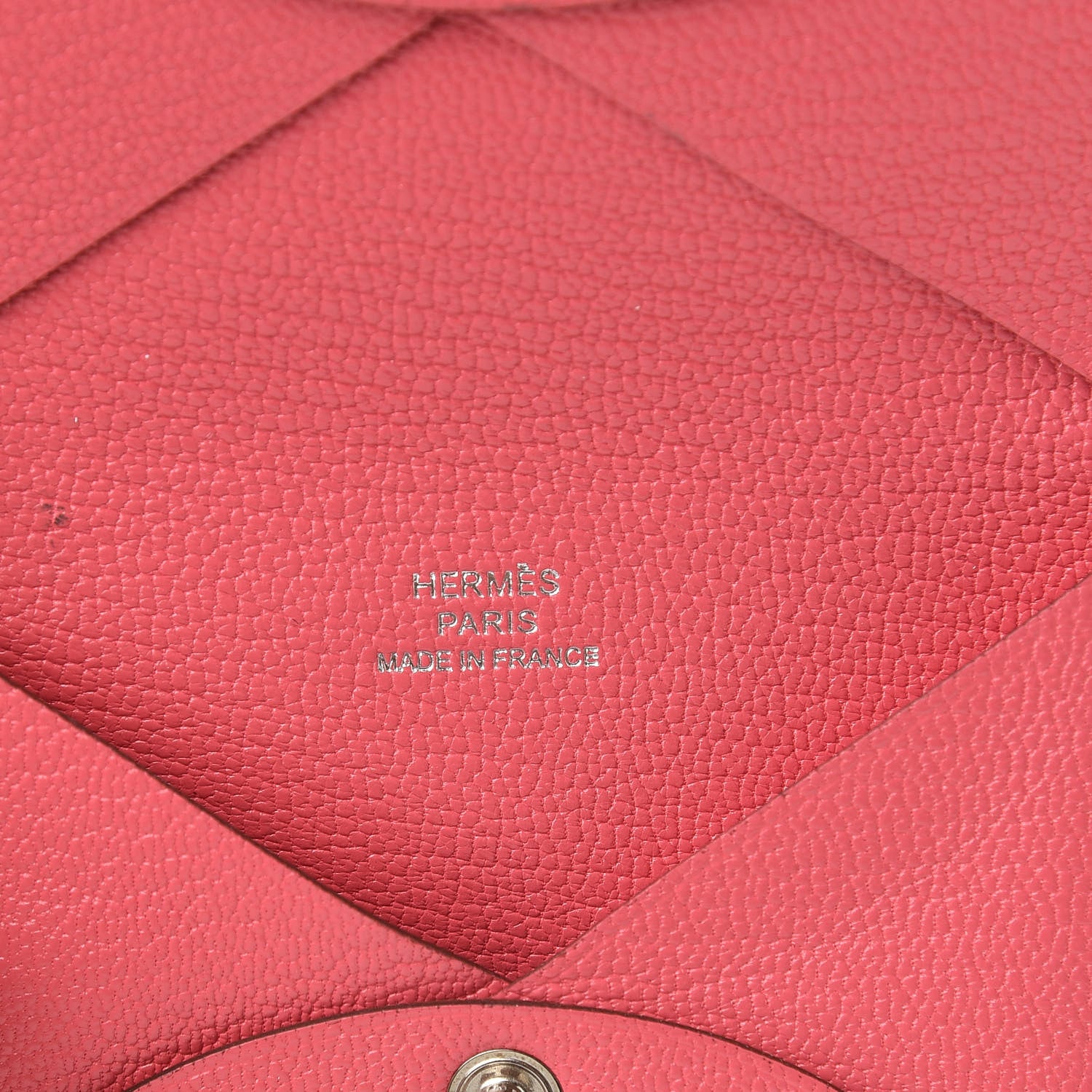 Hermes Chevre Mysore Calvi Card Case Rose Azalee 6 of 8