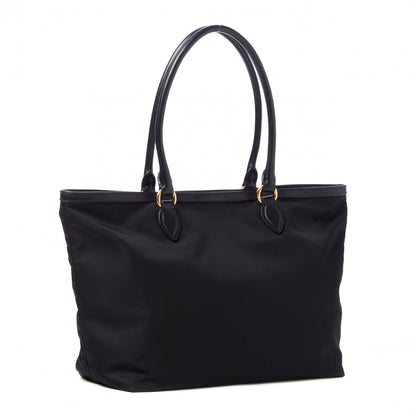 Prada Tessuto Nylon Soft Calf Shopping Tote Black 2 of 8