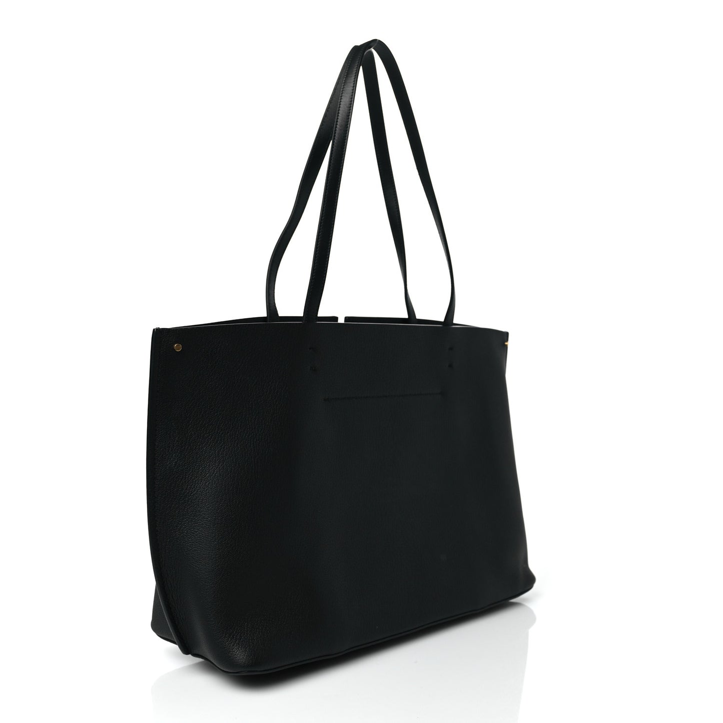 Calfskin Large Vlogo Tote Black