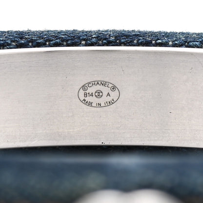 Chanel Denim CC Narrow Bangle L Blue 4 of 4