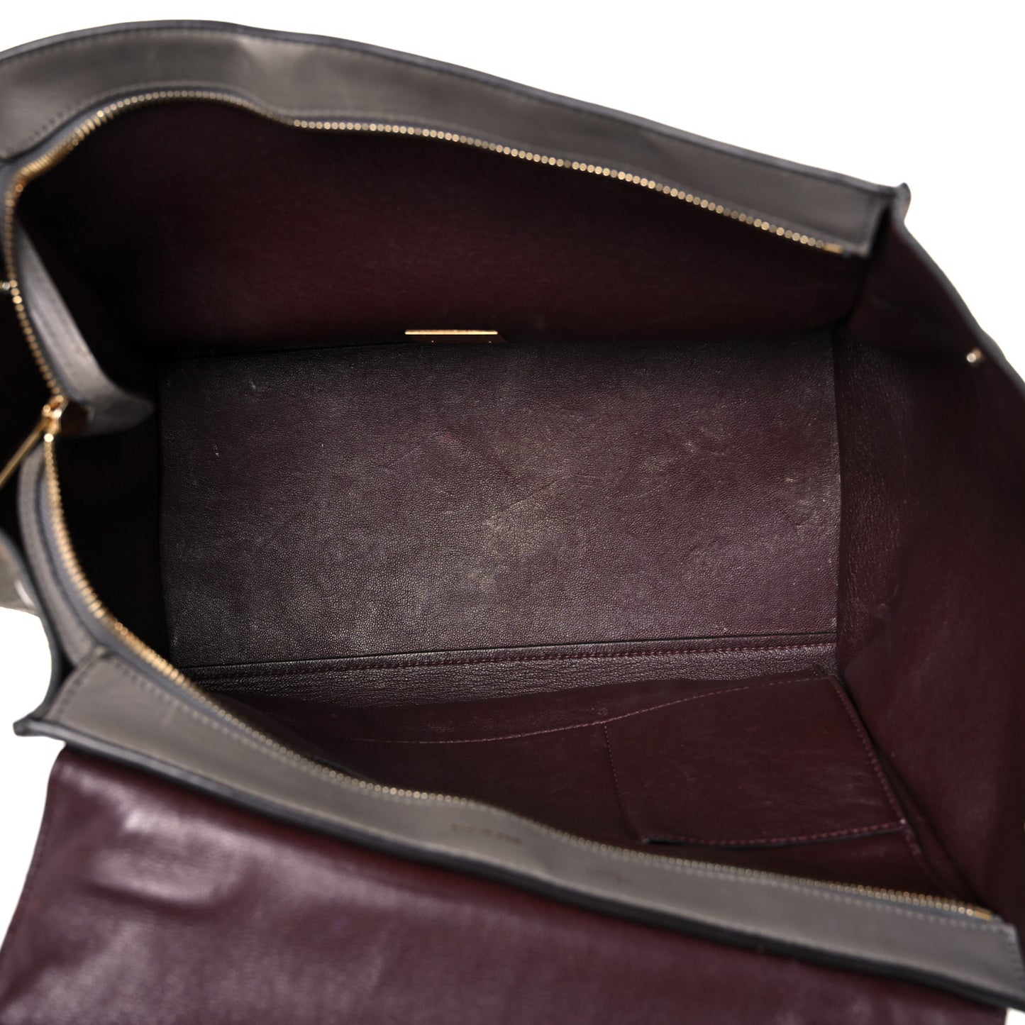 Crocodile Embossed Nubuck Medium Trapeze Grey