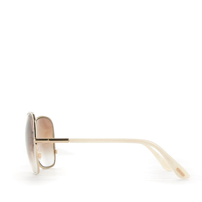Tom Ford Solange Sunglasses TF319 White 2 of 4