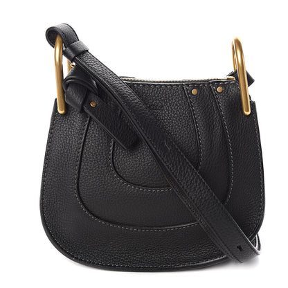 Chloe Grained Calfskin Nano Hayley Hobo Black 1 of 9