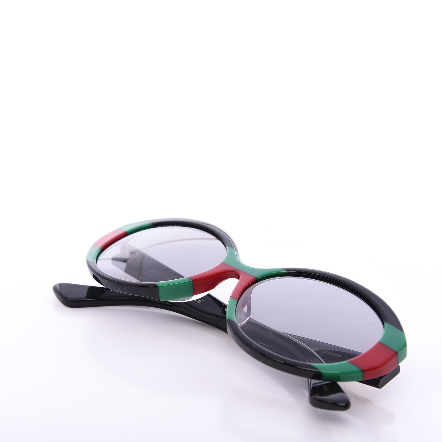 Gucci Round Web Sunglasses GG0279SA Black Green 13 of 15