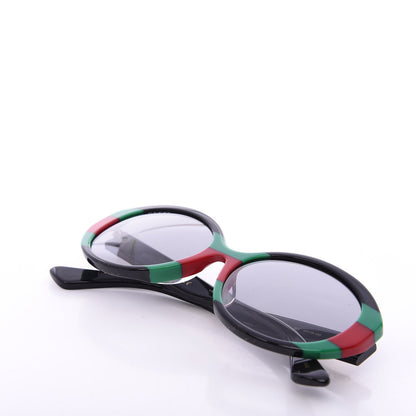 Gucci Round Web Sunglasses GG0279SA Black Green 13 of 15