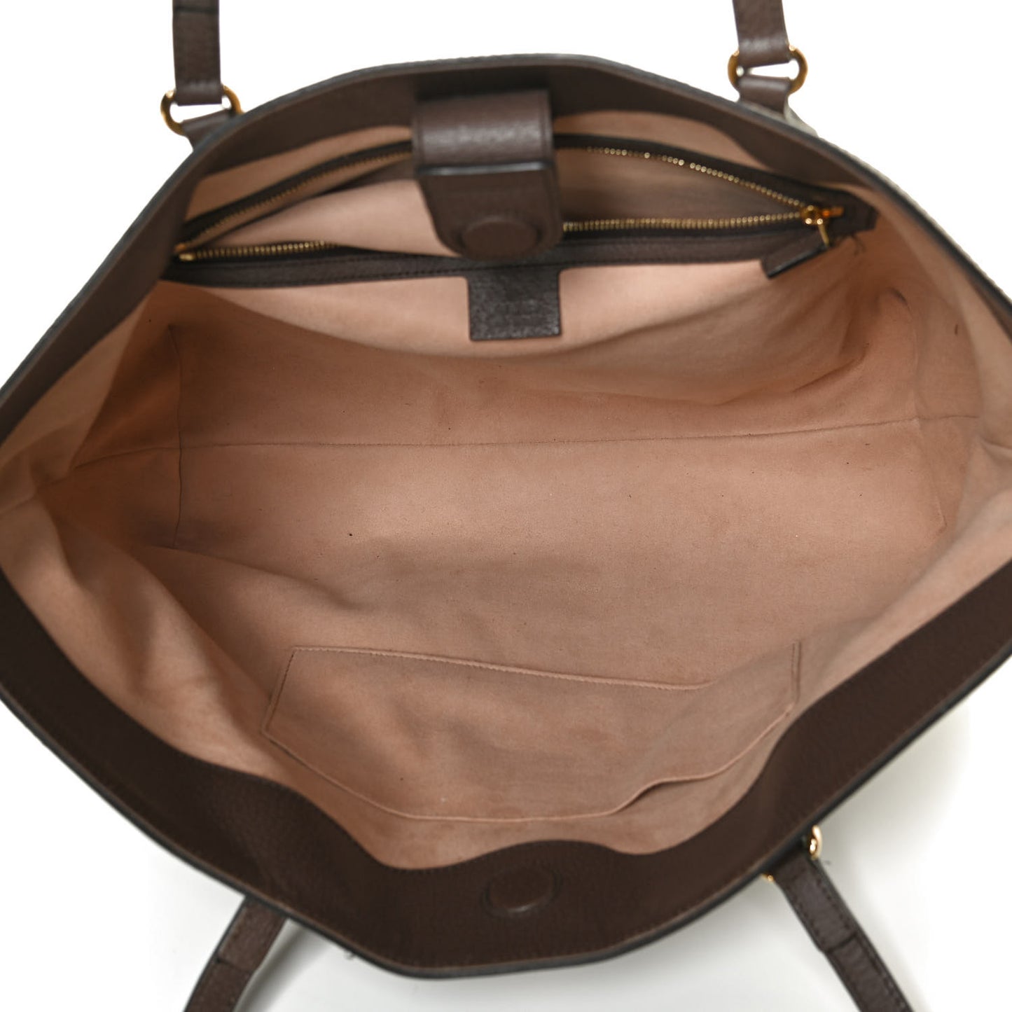 GG Supreme Monogram Medium Ophidia Shopping Tote Brown
