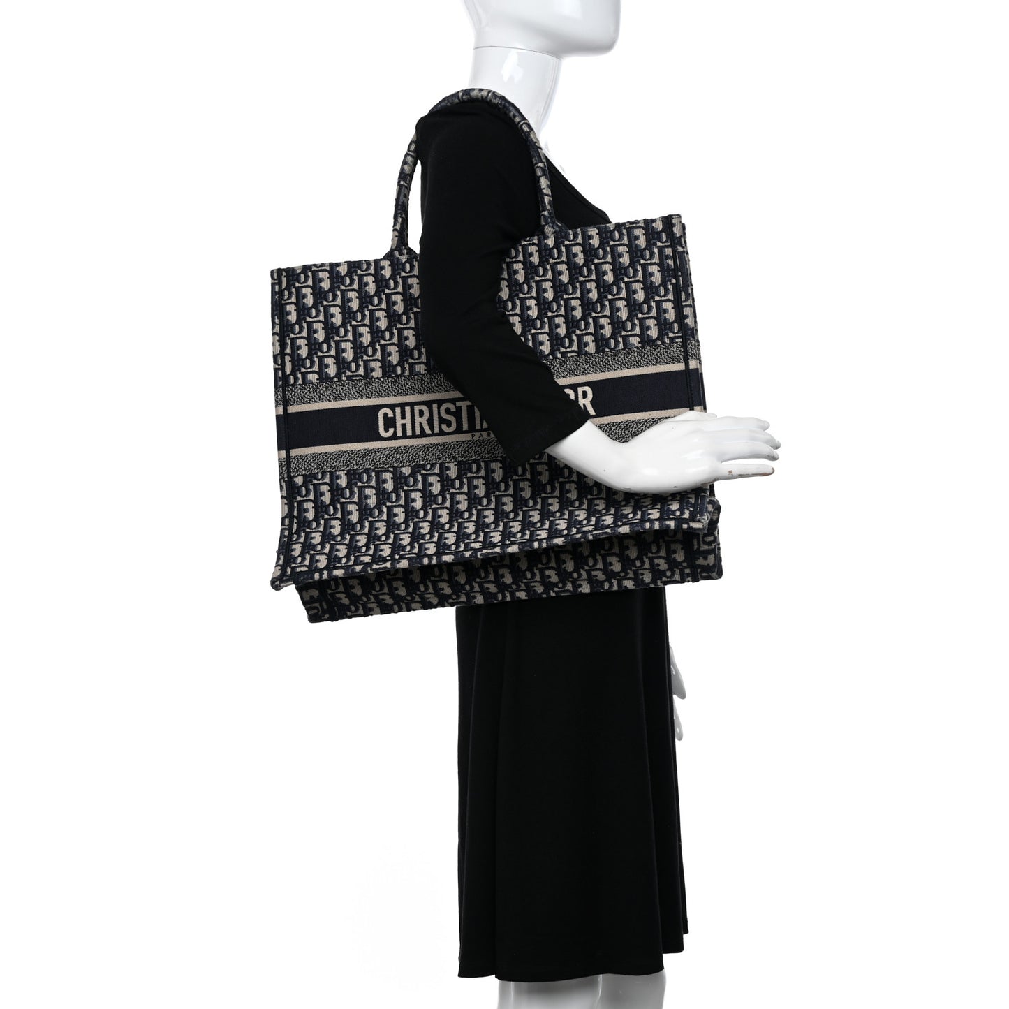 Oblique Large Book Tote Blue Multicolor