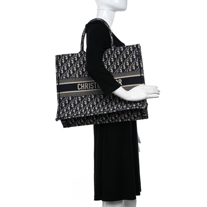 Christian Dior Oblique Large Book Tote Blue Multicolor 2 of 12