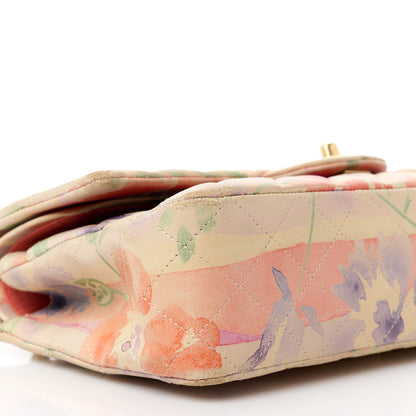 Chanel Lambskin Quilted Floral Medium Double Flap Multicolor 10 of 13