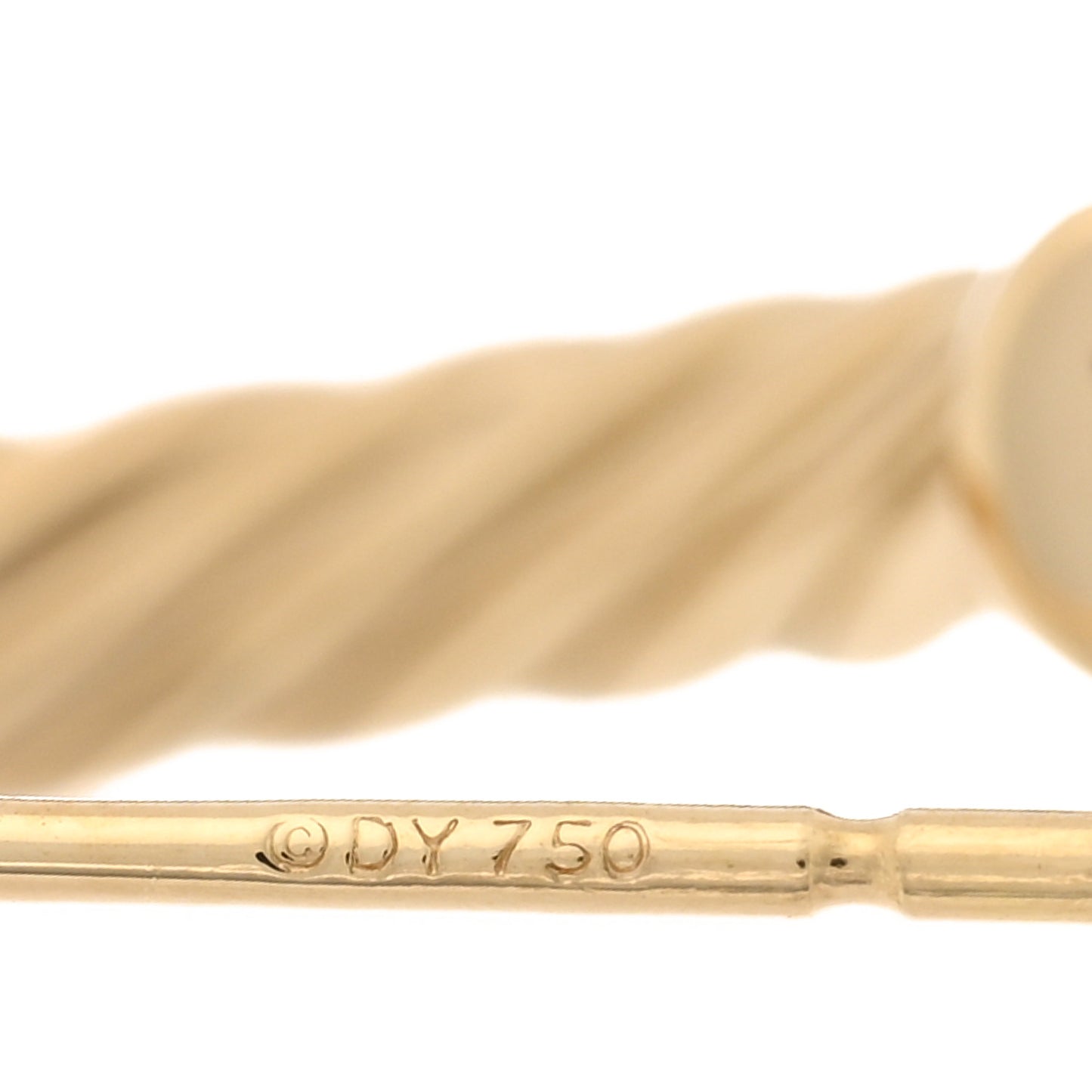 18K Yellow Gold Mini Cablespira Hoop Earrings