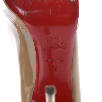 Christian Louboutin Patent New Simple 120 Pumps 38 Nude 8 of 10