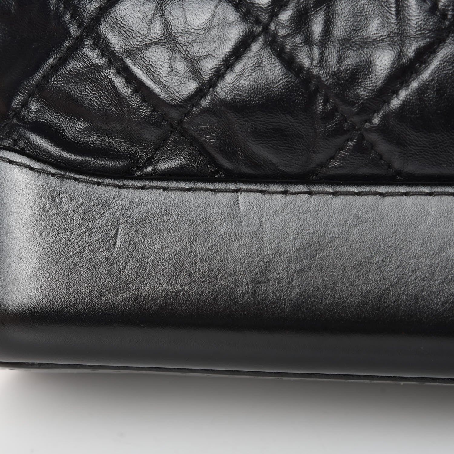 Chanel Aged Calfskin Quilted Small Gabrielle Hobo Black 11 of 14