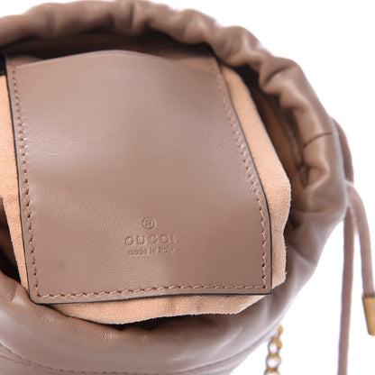 Gucci Calfskin Matelasse Mini GG Marmont 2.0 Bucket Bag Porcelain Rose 6 of 10