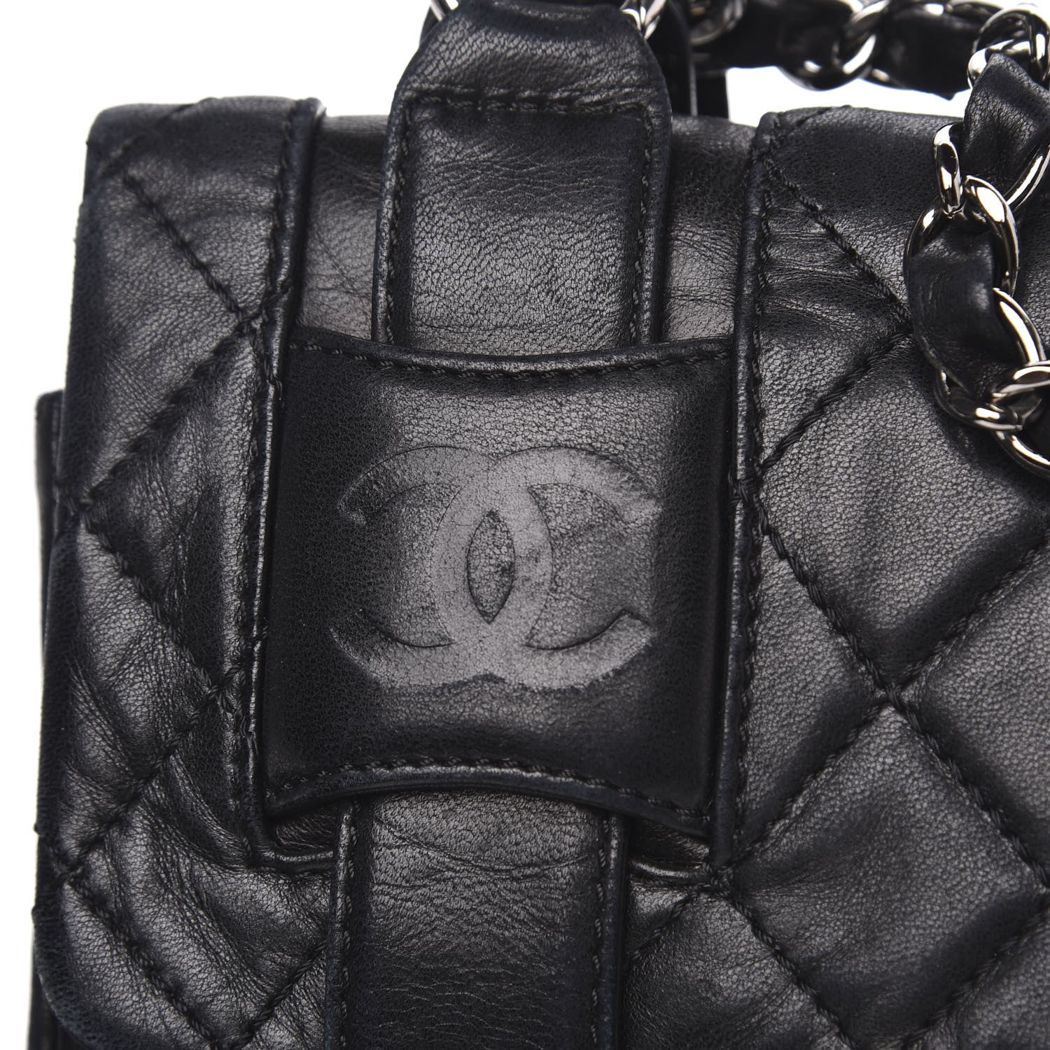 Chanel Lambskin Quilted Small Messenger Bag Black 12 of 17