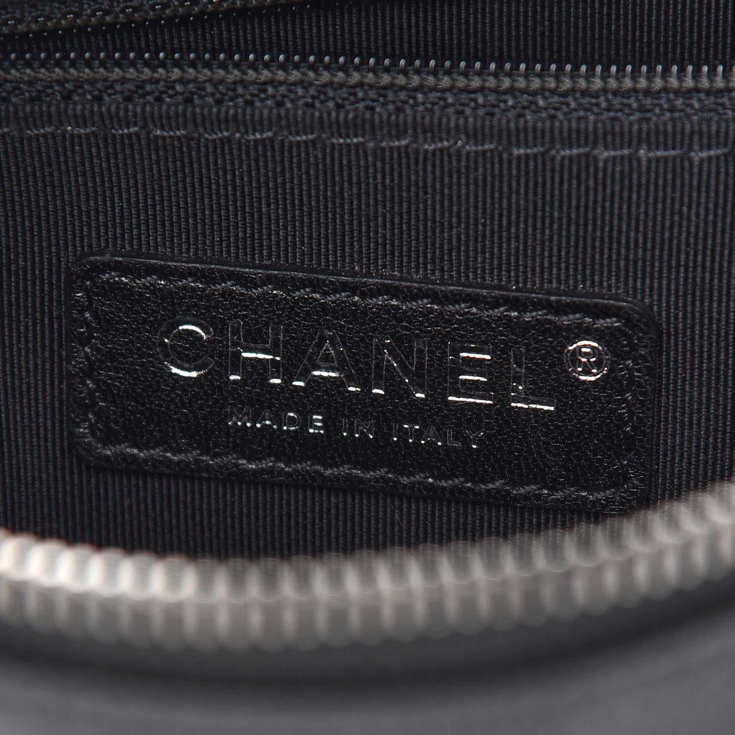 Chanel Calfskin Chain 20s Signature Hobo Black 6 of 9