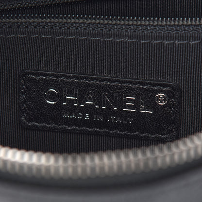 Chanel Calfskin Chain 20s Signature Hobo Black 6 of 9