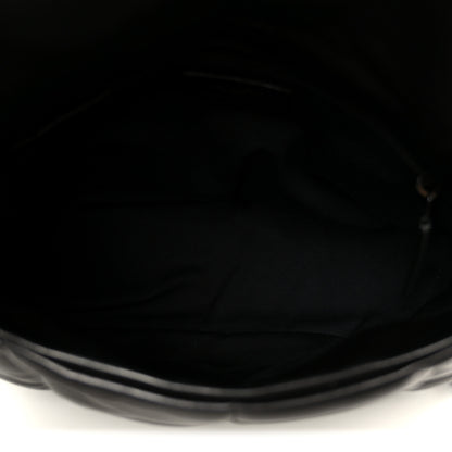 Saint Laurent Lambskin Quilted Monogram Monochrome Medium Loulou Puffer Chain Satchel Black 5 of 11