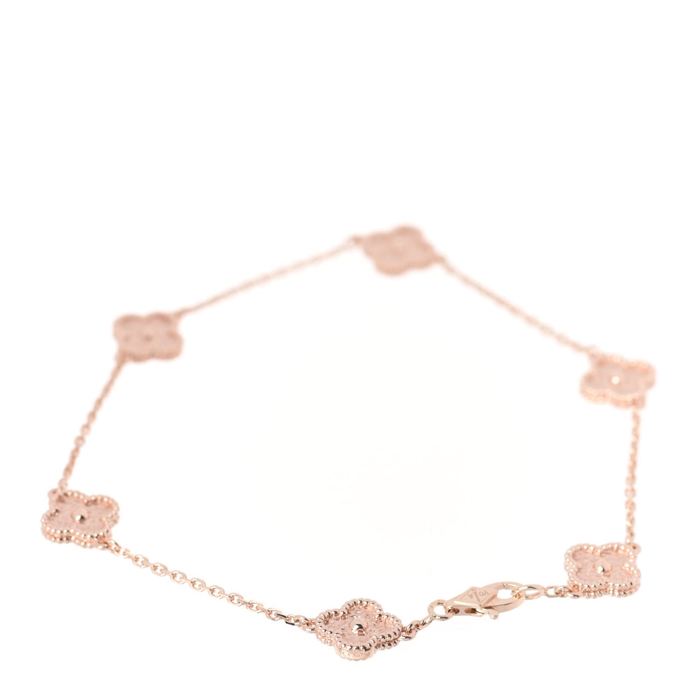 18K Rose Gold 6 Motifs Sweet Alhambra Bracelet