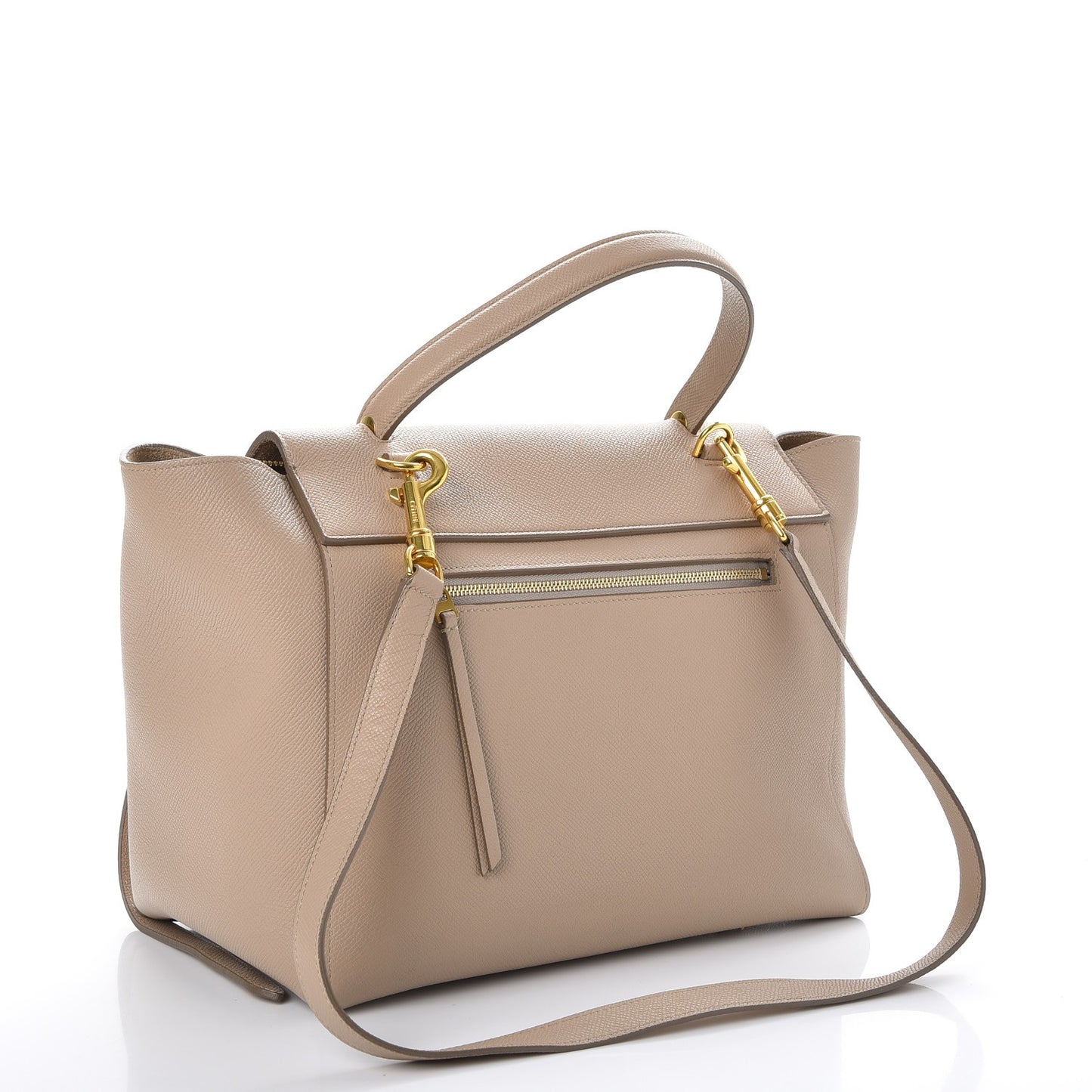 Grained Calfskin Mini Belt Bag Light Taupe