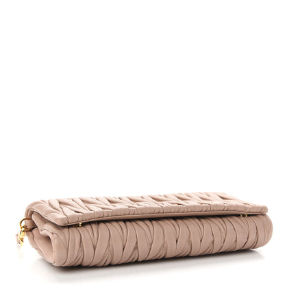 Miu Miu Nappa Matelasse Clutch Cammeo 4 of 10