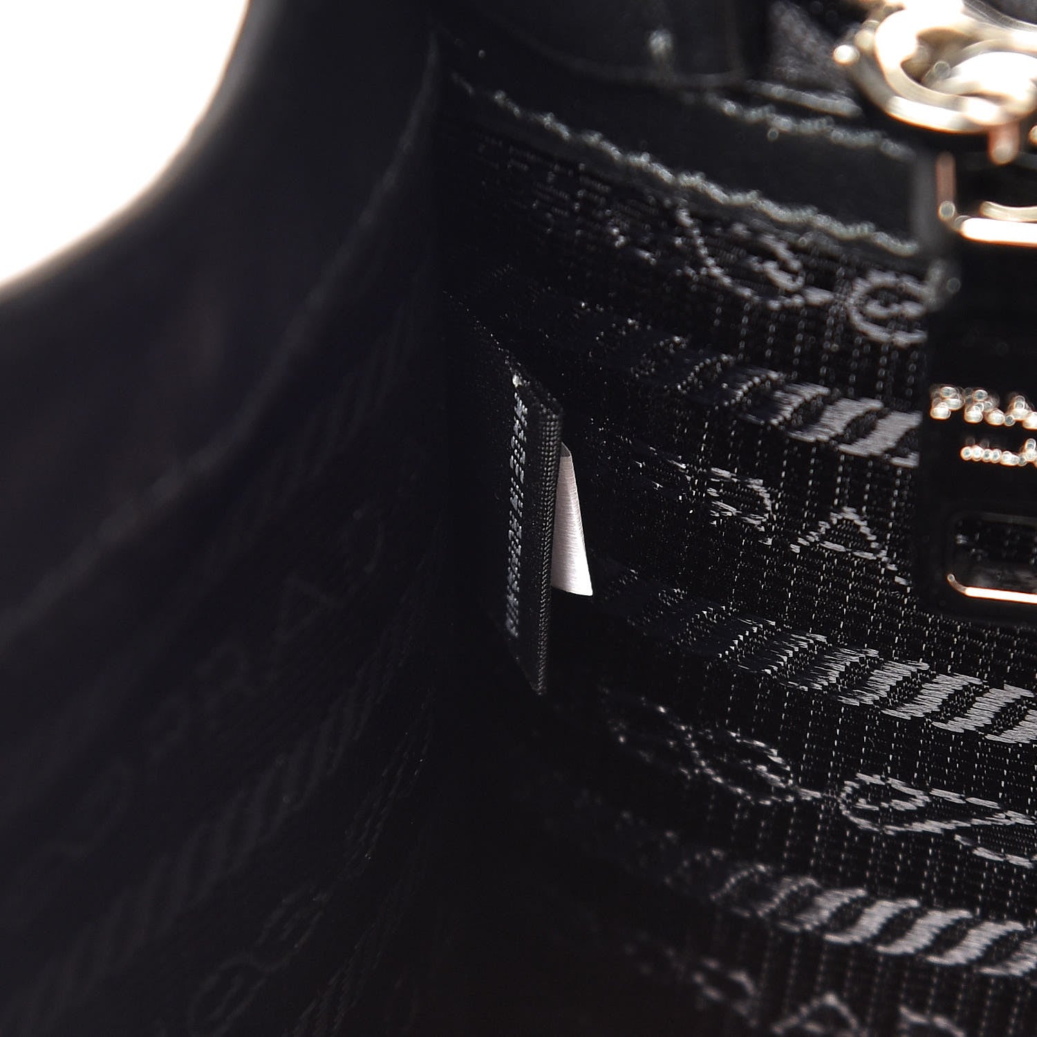 Prada Saffiano Pattina Crossbody Bag Black 8 of 9