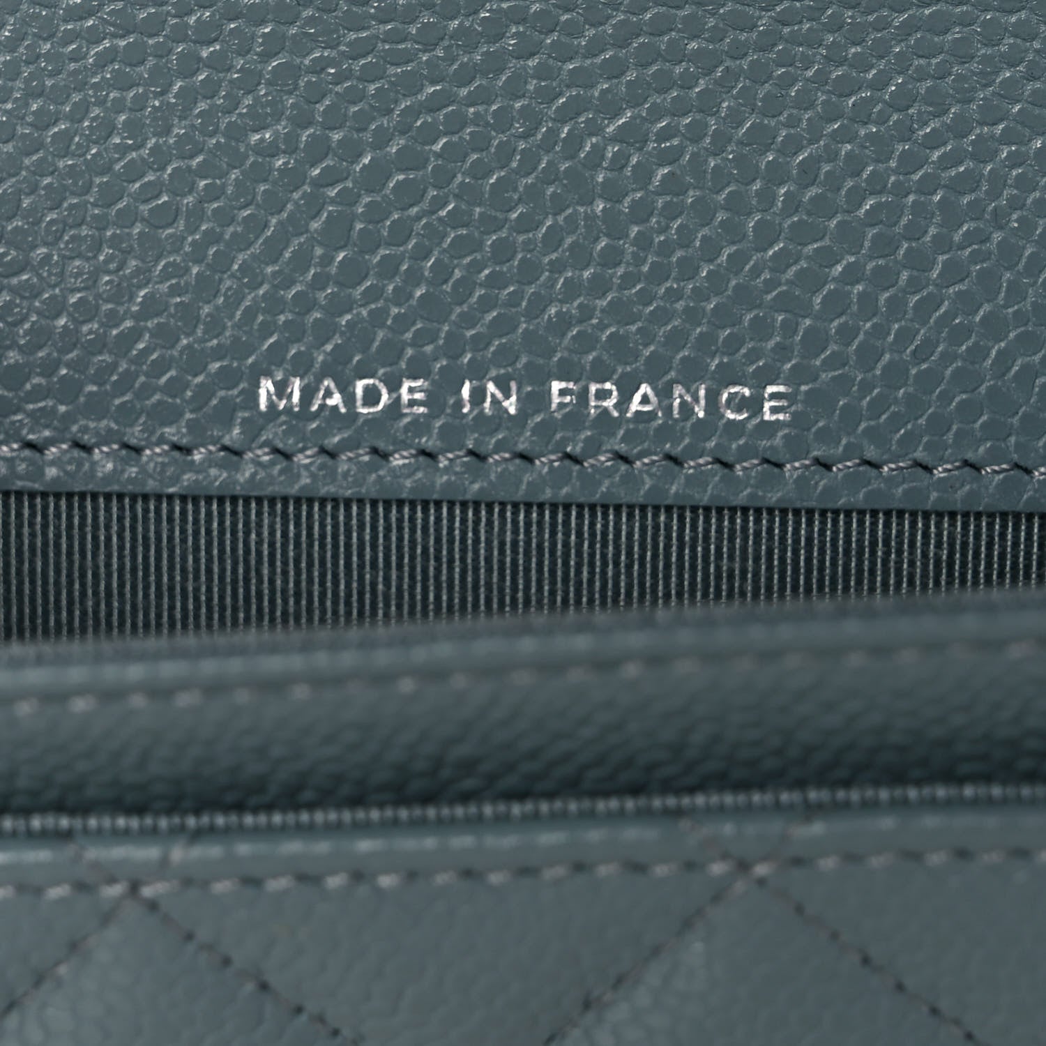 Chanel Caviar Quilted Flap Card Holder Wallet Light Blue 7 of 12