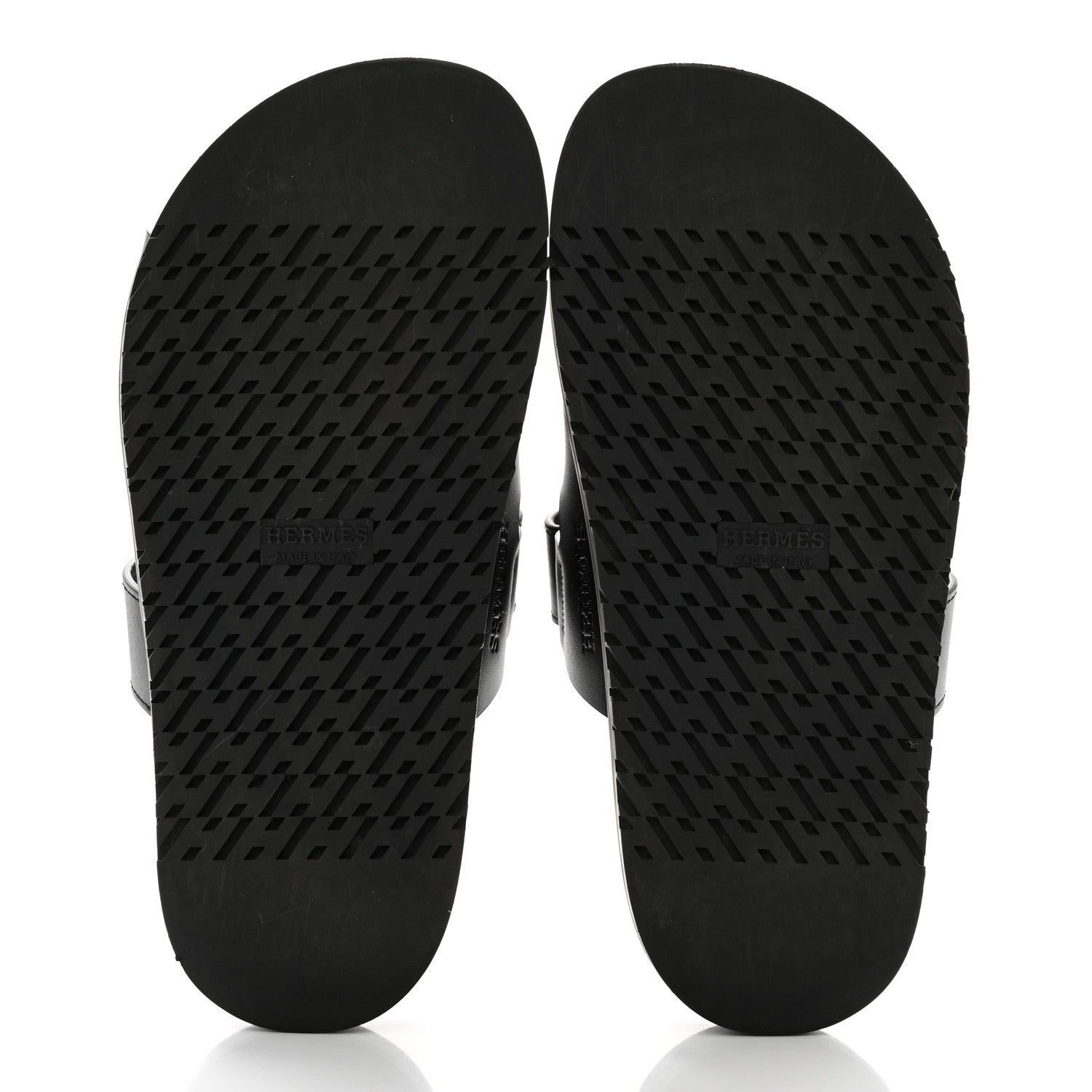 Hermes Calfskin Womens Chypre Sandals 35.5 Black 5 of 14