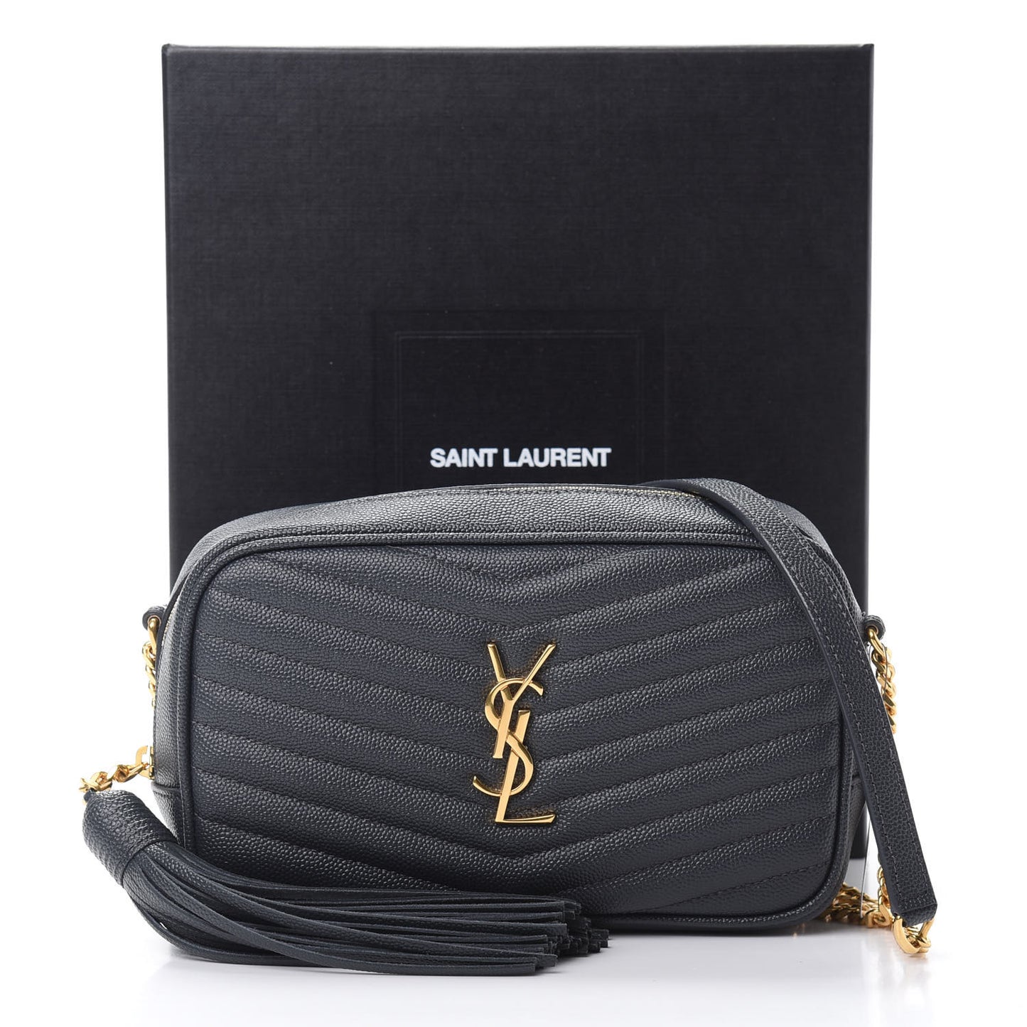 Grain De Poudre Matelasse Monogram Mini Lou Camera Bag Dark Smog