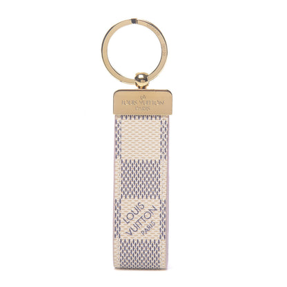 Louis Vuitton Damier Azur Dragonne Key Holder Rose Ballerine 1 of 4