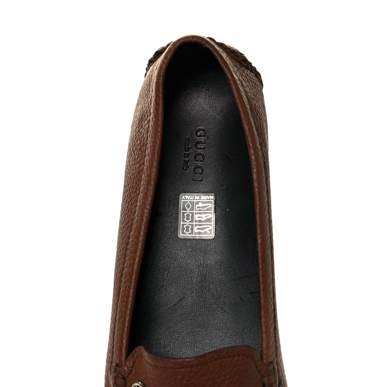 Gucci Cellarius Soft Interlocking G Driver Loafers 41 Brown 5 of 8