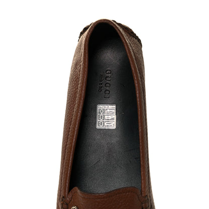 Gucci Cellarius Soft Interlocking G Driver Loafers 41 Brown 5 of 8