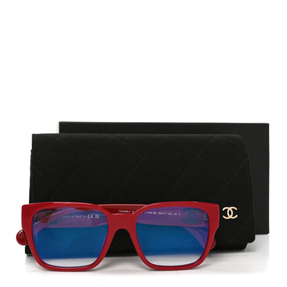 Chanel Acetate Eyeglasses 3475-S Red 7 of 7