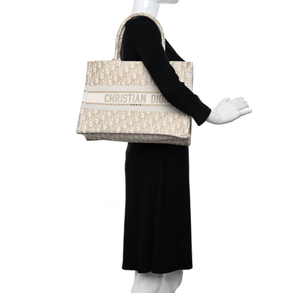 Christian Dior Oblique Medium Book Tote Gold Multicolor 2 of 12