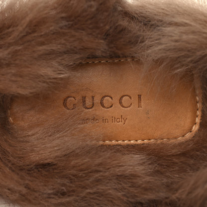 Gucci Calfskin Fur Womens Princetown Slippers 38 Black 7 of 7