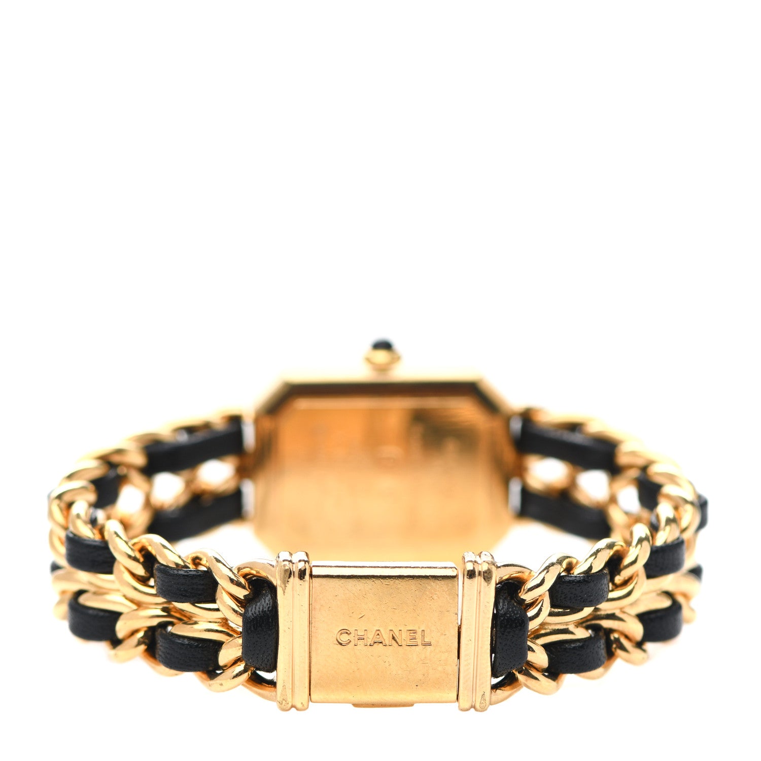 Chanel Stainless Steel Lambskin 20mm Chain Premiere Quartz Watch Gold XL 3 of 4