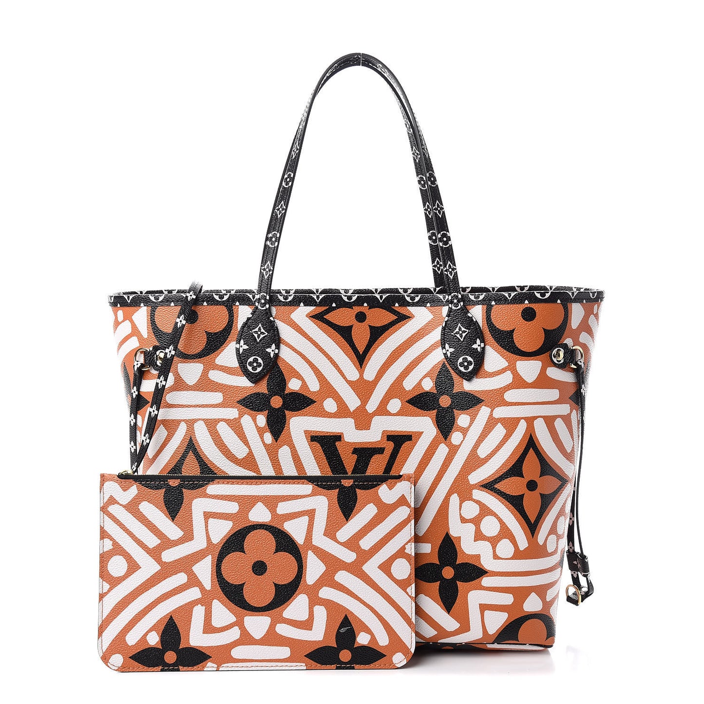 Monogram Giant Crafty Neverfull MM Creme Caramel