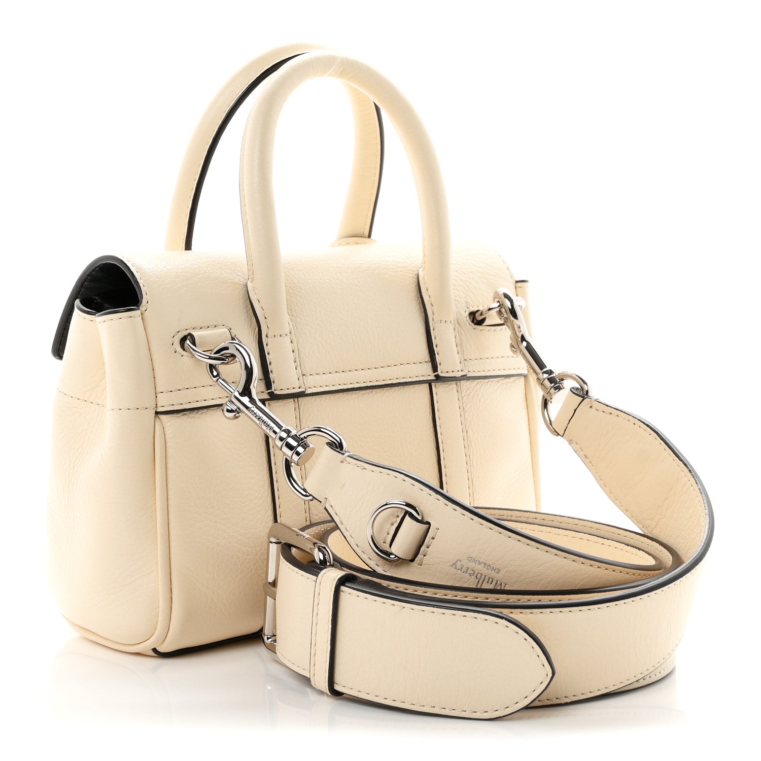Mulberry Classic Grain Mini Bayswater White 3 of 9