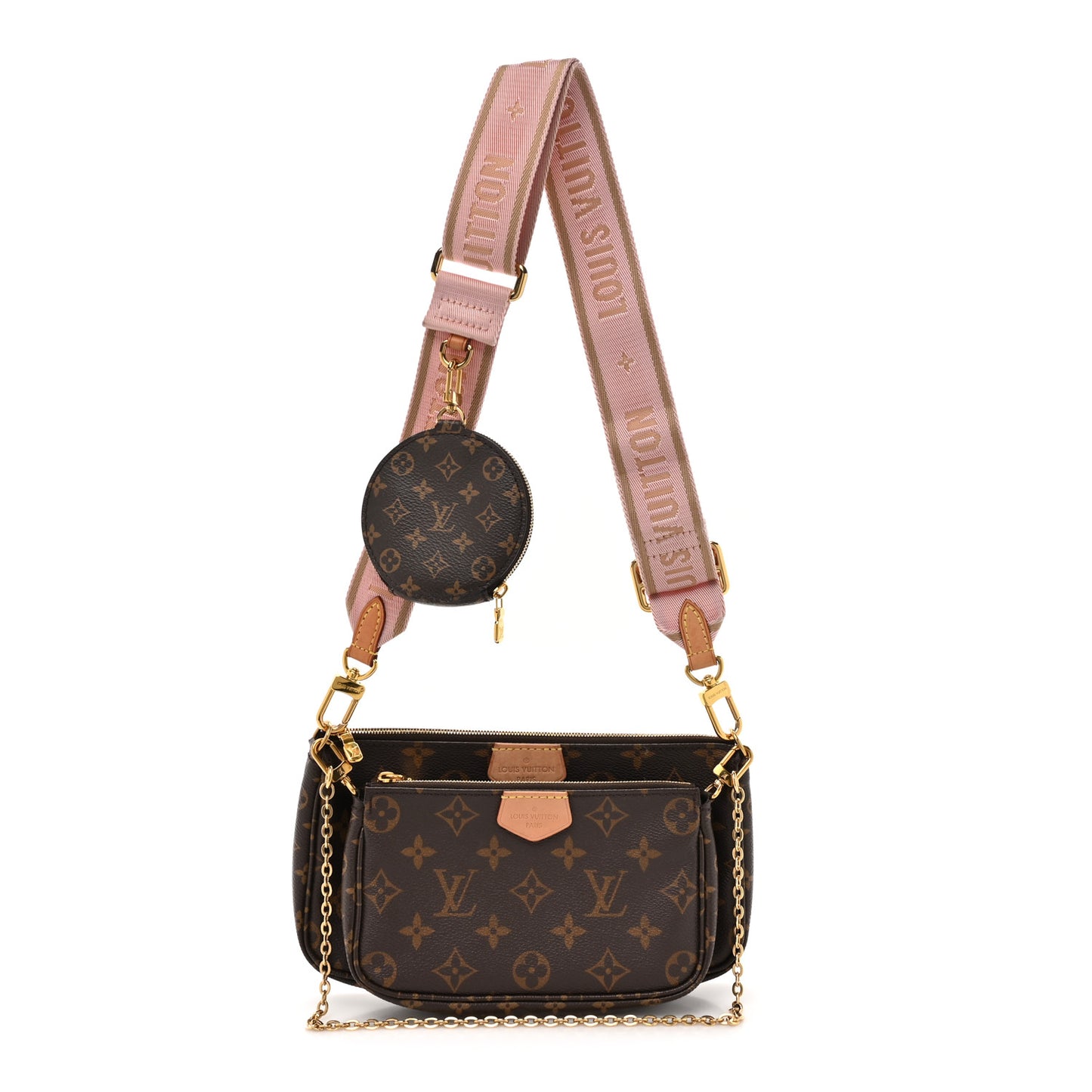 Monogram Multi Pochette Accessories Rose Clair