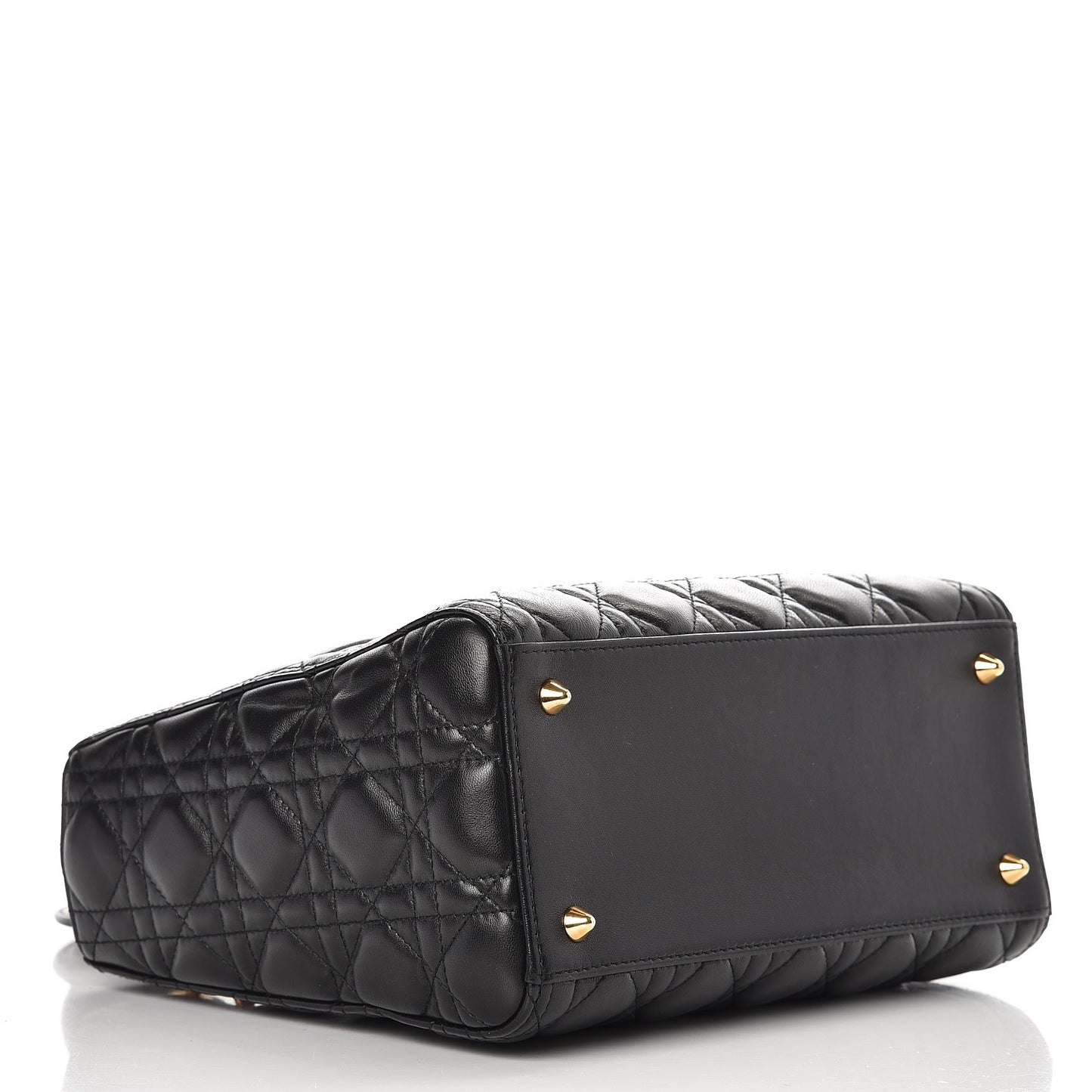 Lambskin Cannage Medium Lady Dior Black