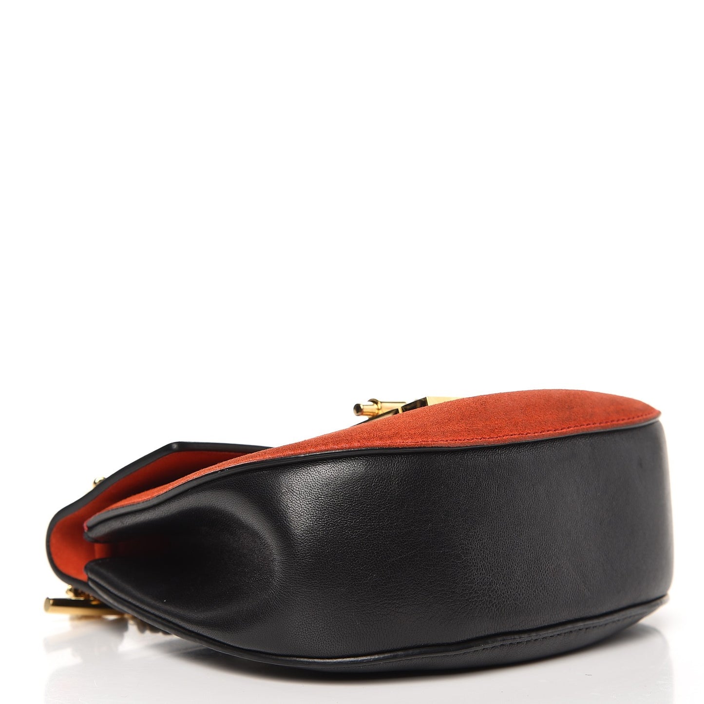 Suede Smooth Calfskin Mini Drew Shoulder Bag Plaid Red Black
