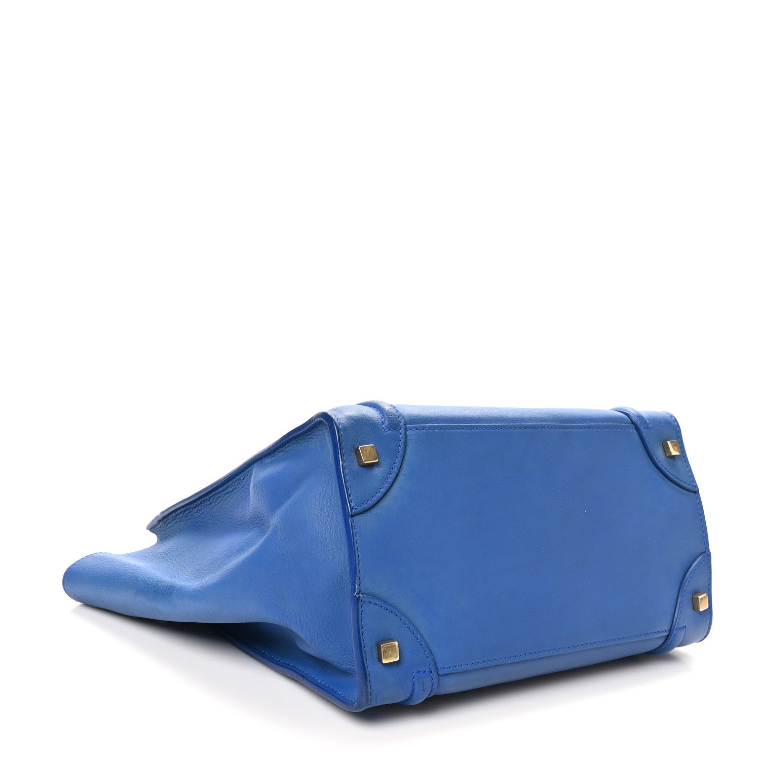 Celine Smooth Calfskin Mini Luggage Royal Blue 4 of 9