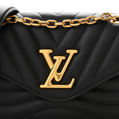 Louis Vuitton Calfskin LV New Wave Chain Bag Black 7 of 10