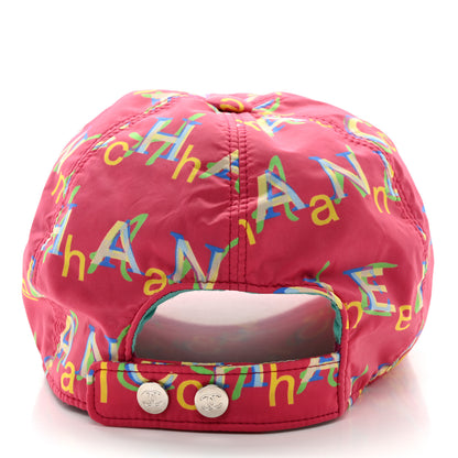 Chanel Nylon Logo Cap Hat Fuchsia 5 of 7