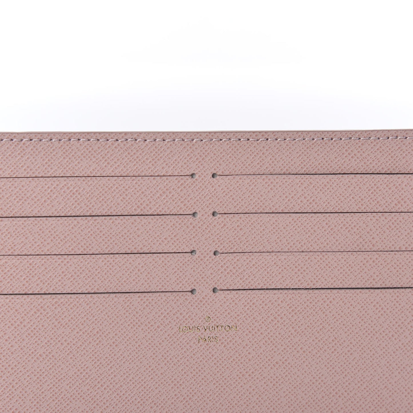 Calfskin Felicie Card Holder Insert Rose Ballerine