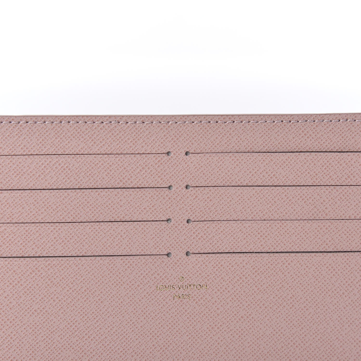 Louis Vuitton Calfskin Felicie Card Holder Insert Rose Ballerine 7 of 7