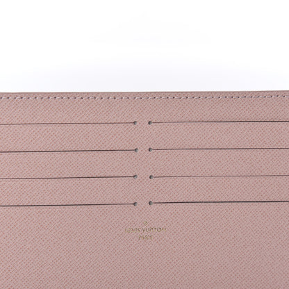 Louis Vuitton Calfskin Felicie Card Holder Insert Rose Ballerine 7 of 7
